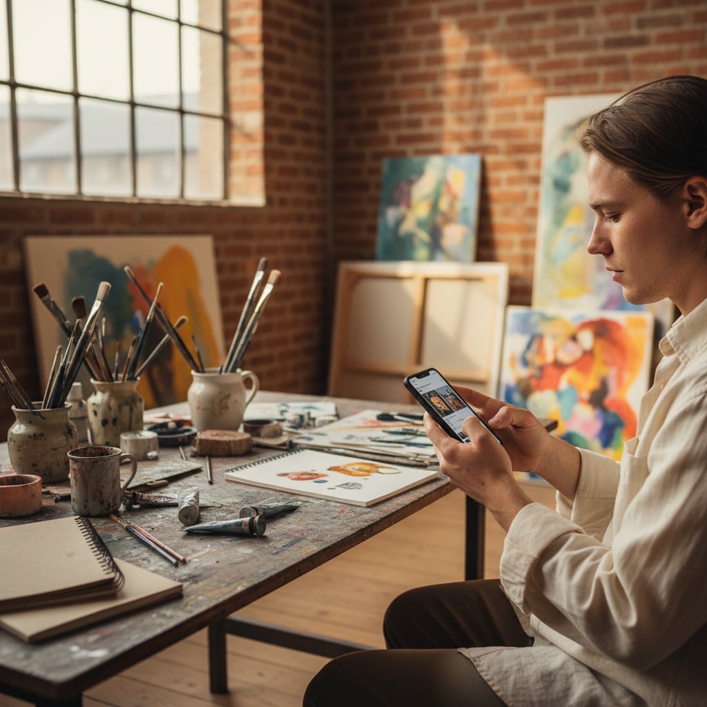 De mest effektive sociale platforme for danske kunstnere i 2026